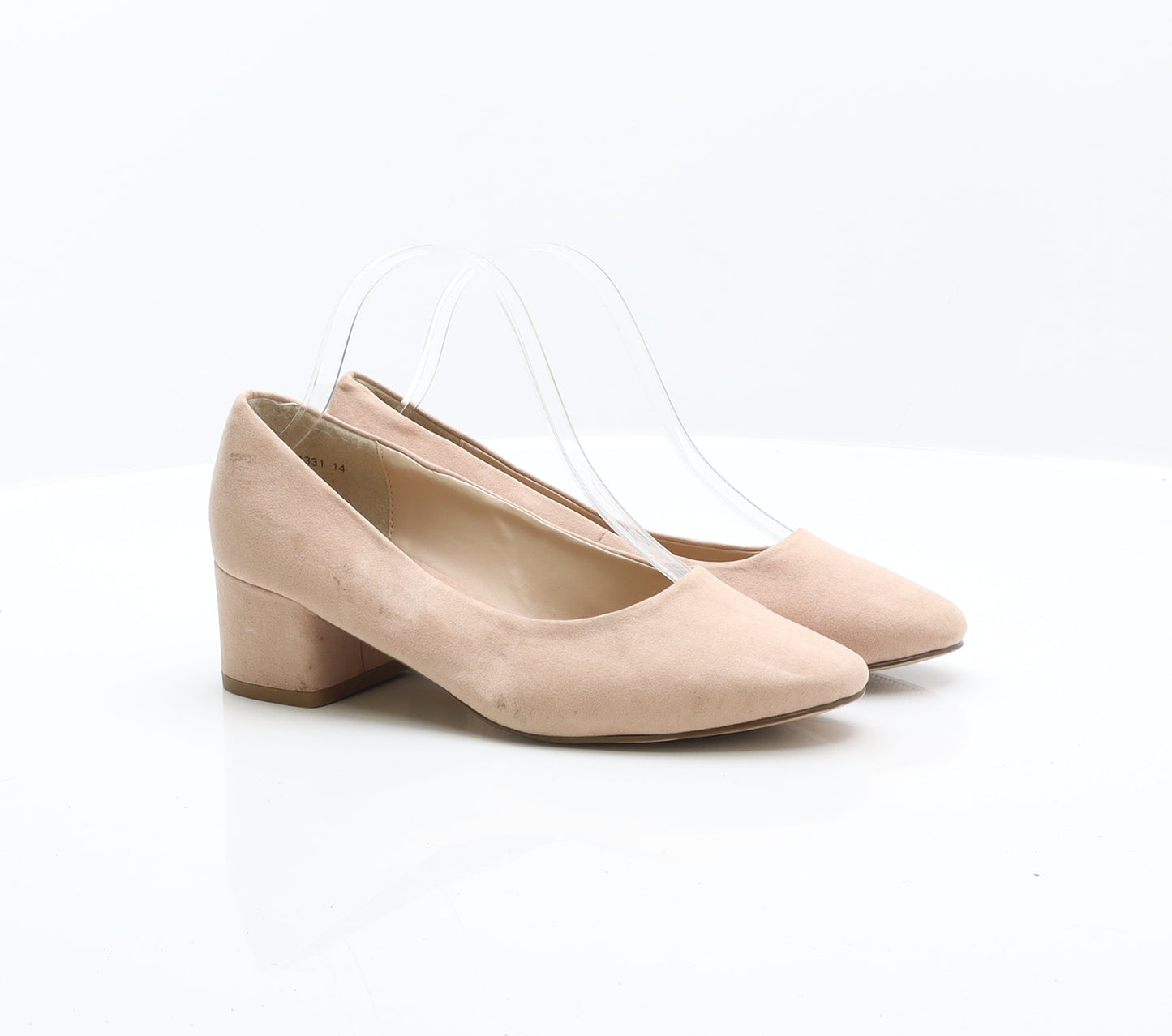 New Look Womens Pink Suede Court Heel UK 5 38