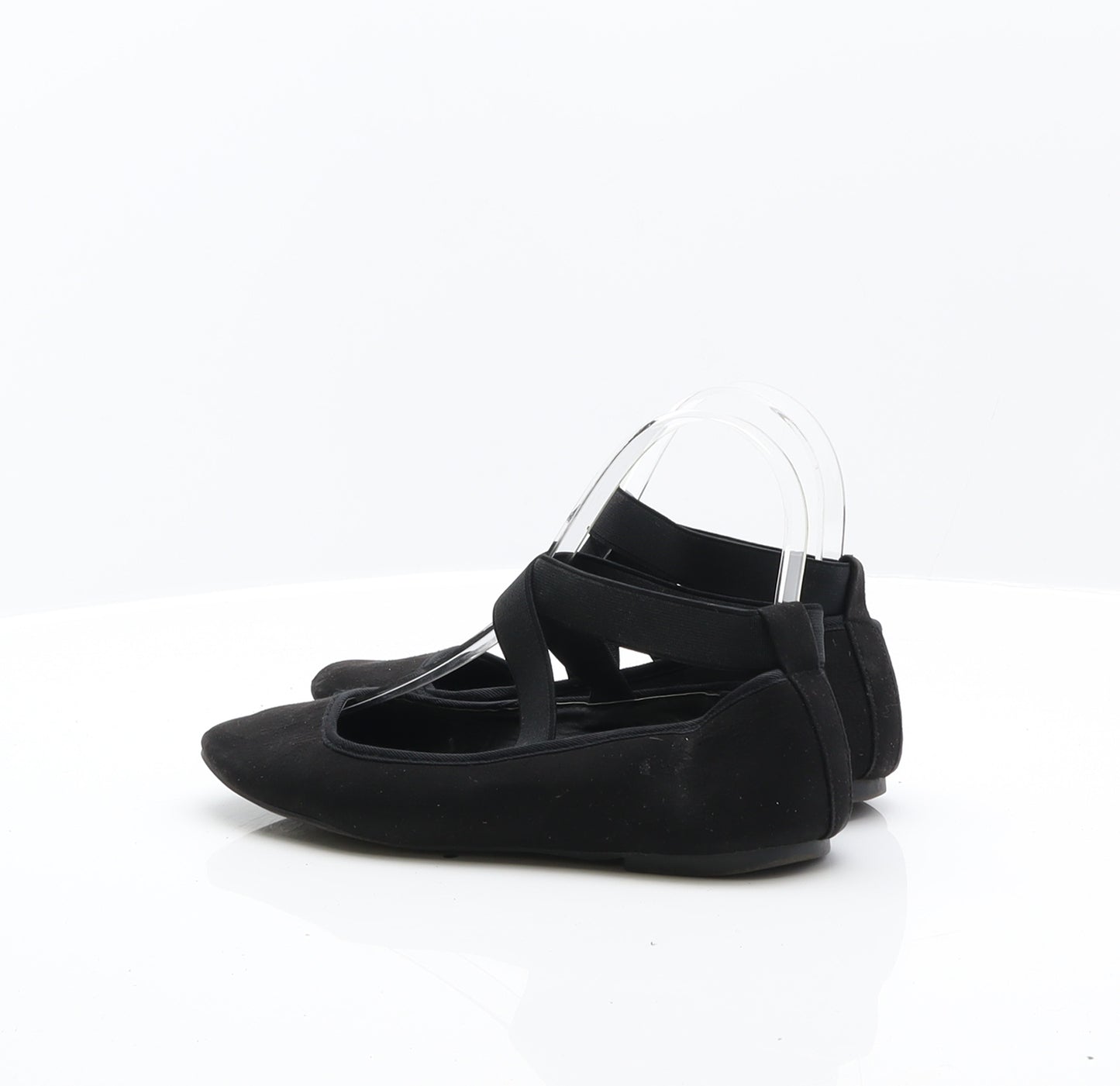 Atmosphere Womens Black Suede Ballet Flat UK 3 36