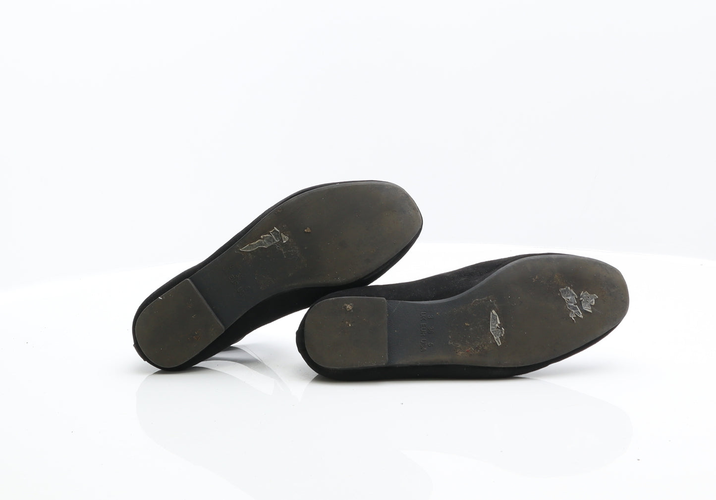 Atmosphere Womens Black Suede Ballet Flat UK 3 36