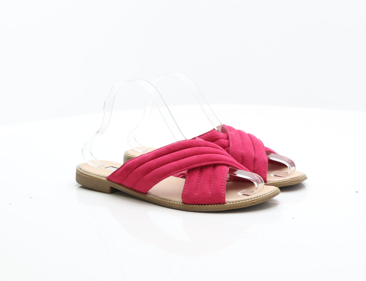 Primark Womens Pink Viscose Flat Sandal UK 6 39