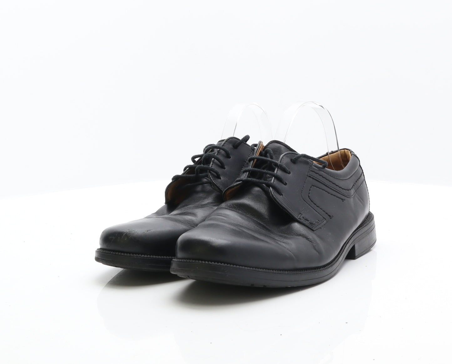 Clarks Mens Black Leather Oxford Dress UK 8