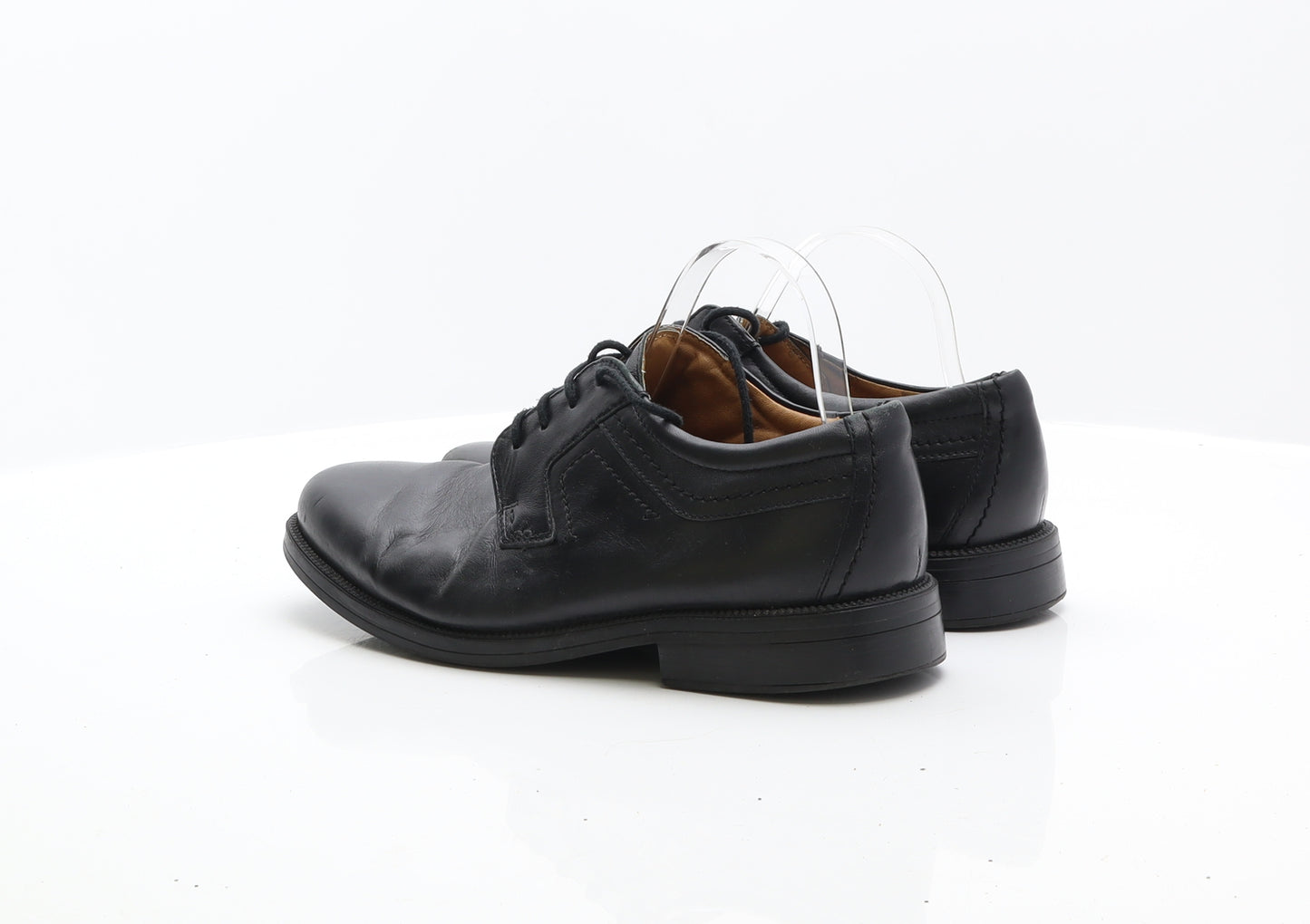 Clarks Mens Black Leather Oxford Dress UK 8