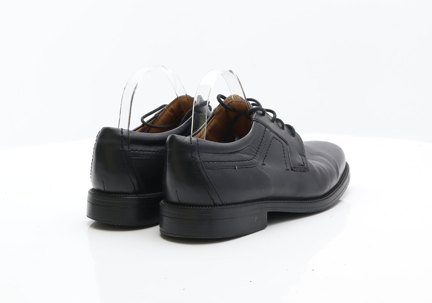 Clarks Mens Black Leather Oxford Dress UK 8