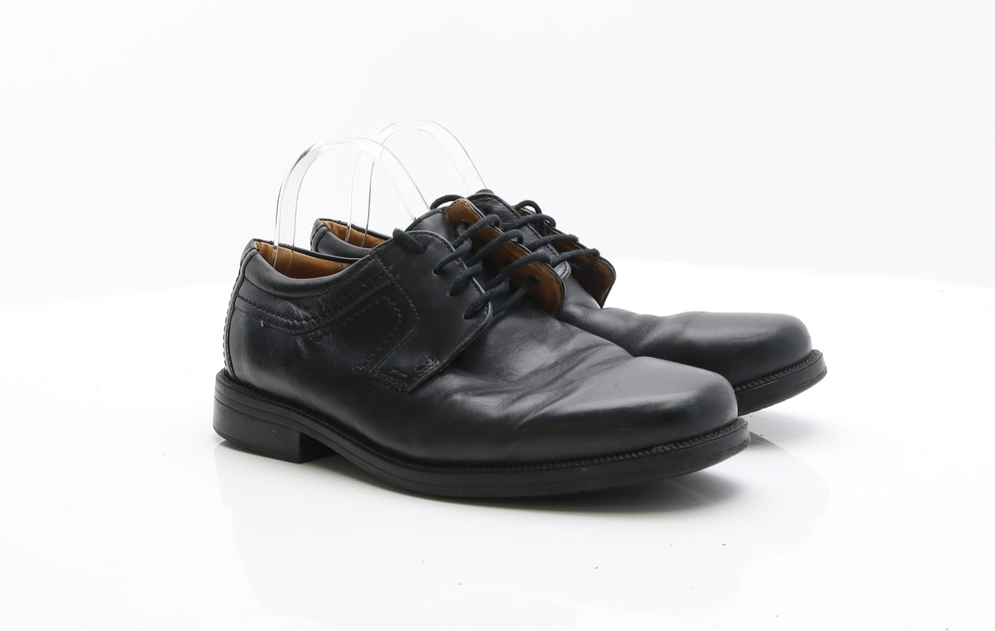 Clarks Mens Black Leather Oxford Dress UK 8