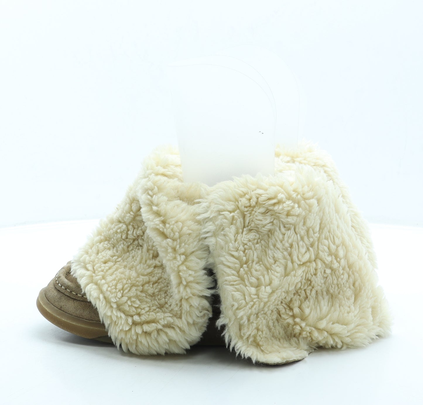 Kickers Womens Beige Suede Shearling Style Boot UK 6 39