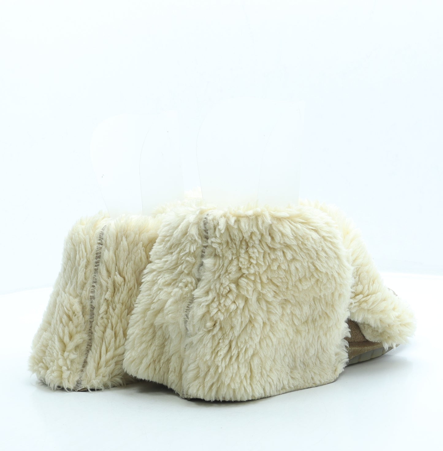 Kickers Womens Beige Suede Shearling Style Boot UK 6 39