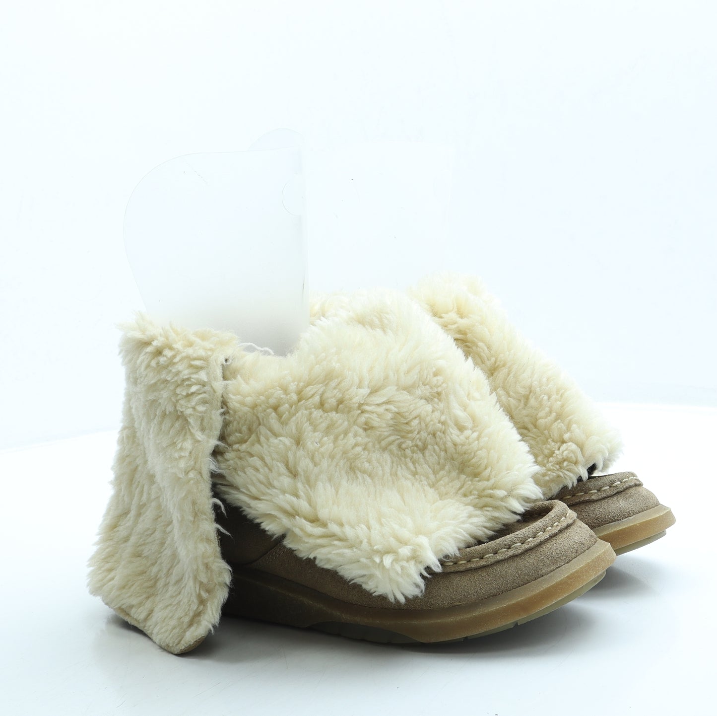 Kickers Womens Beige Suede Shearling Style Boot UK 6 39