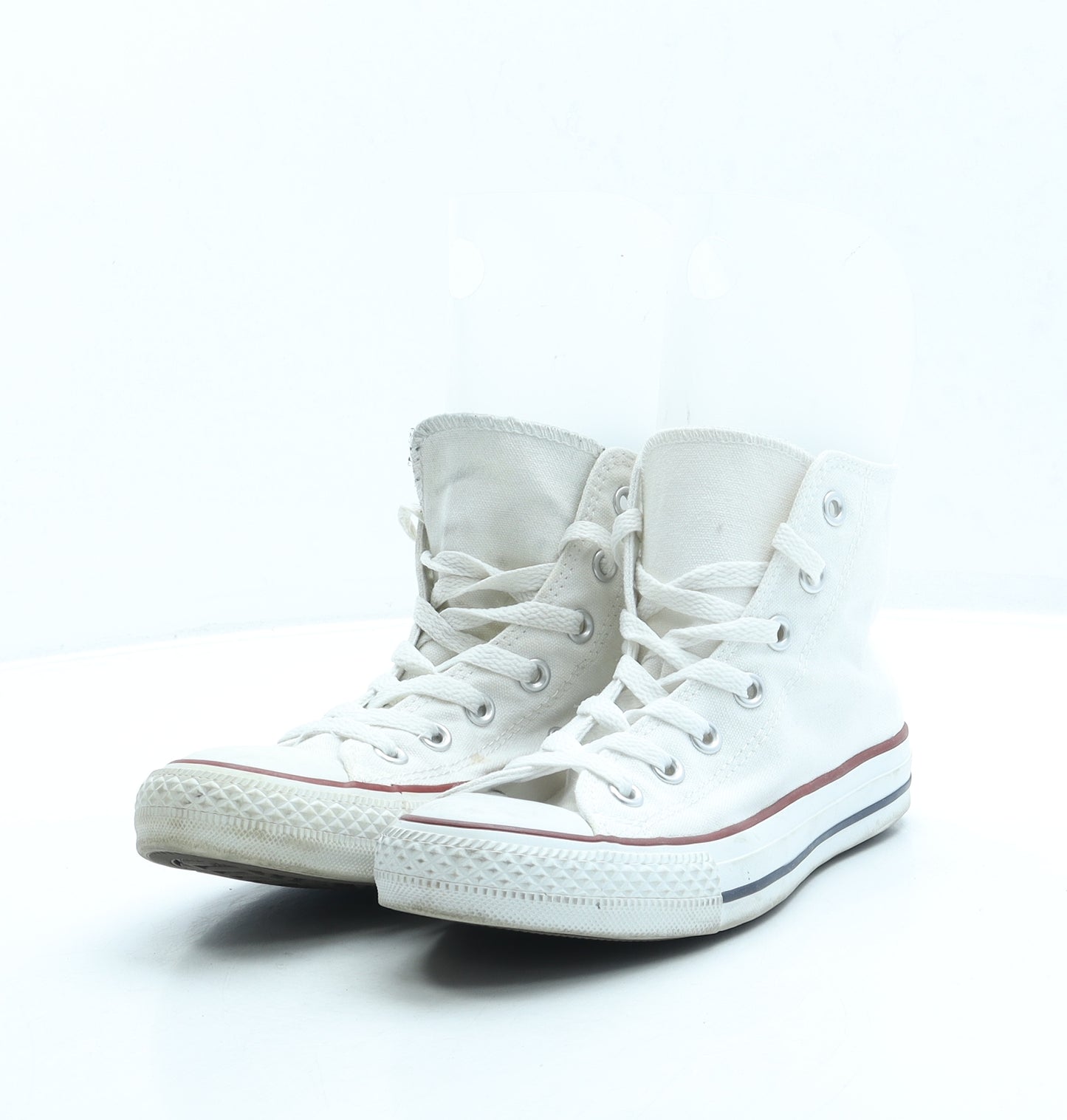 Converse Womens White Fabric Trainer UK 5 37.5