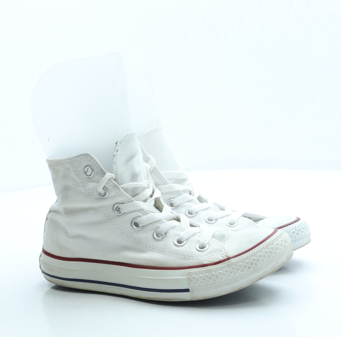 Converse Womens White Fabric Trainer UK 5 37.5
