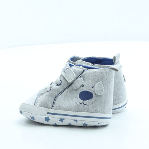 Matalan Boys Grey Polyester Sneaker Trainer UK 12-18 Months - Puppy