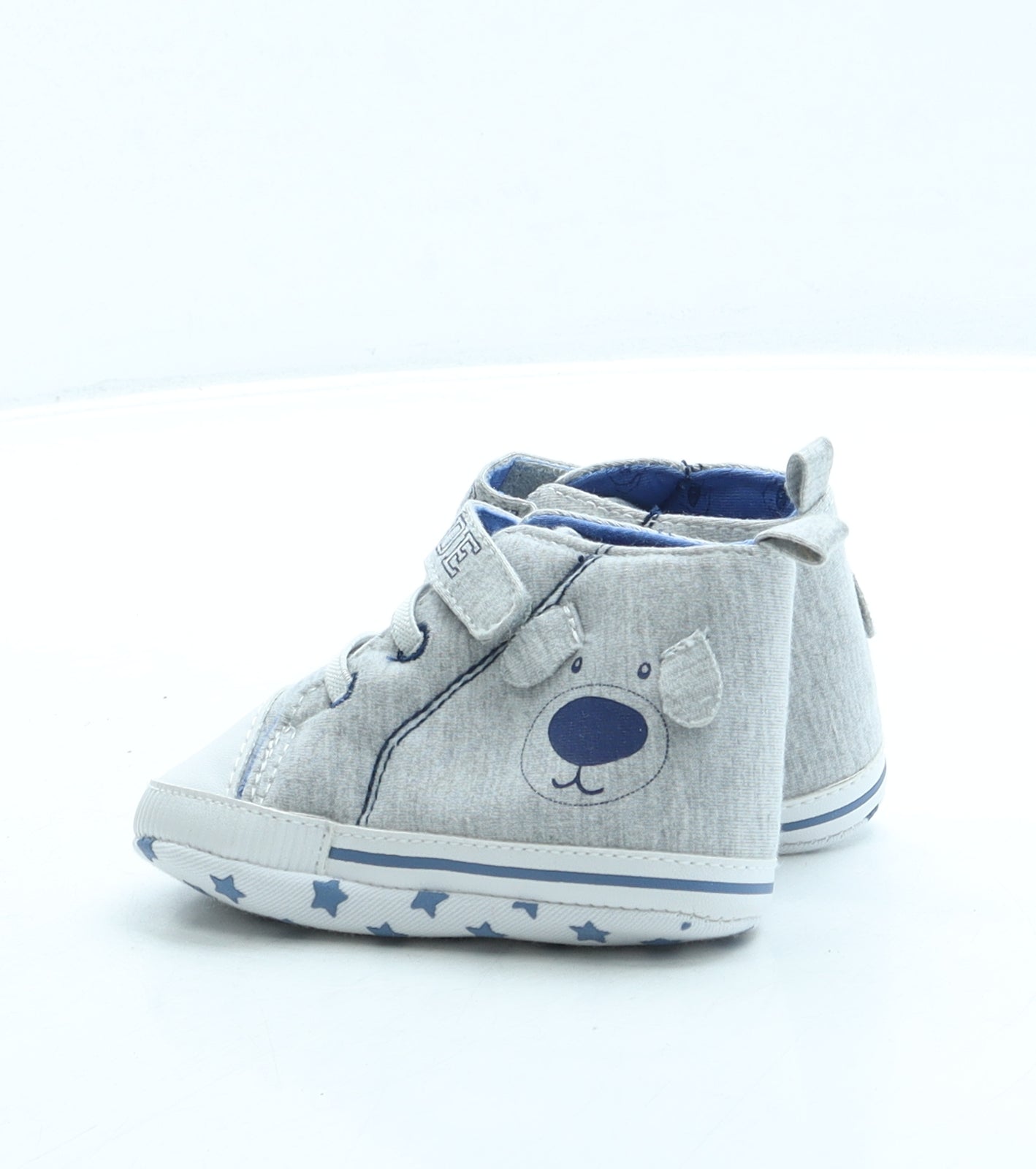 Matalan Boys Grey Polyester Sneaker Trainer UK 12-18 Months - Puppy