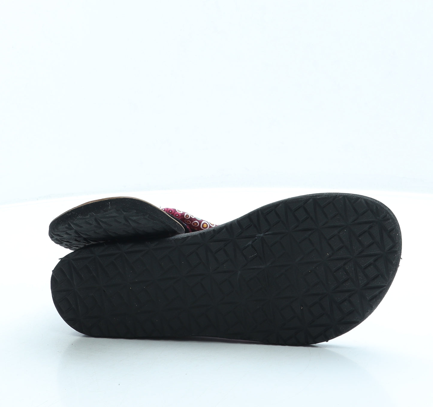 Seim Seim Womens Purple Geometric Polyester Thong Sandal UK 5 38