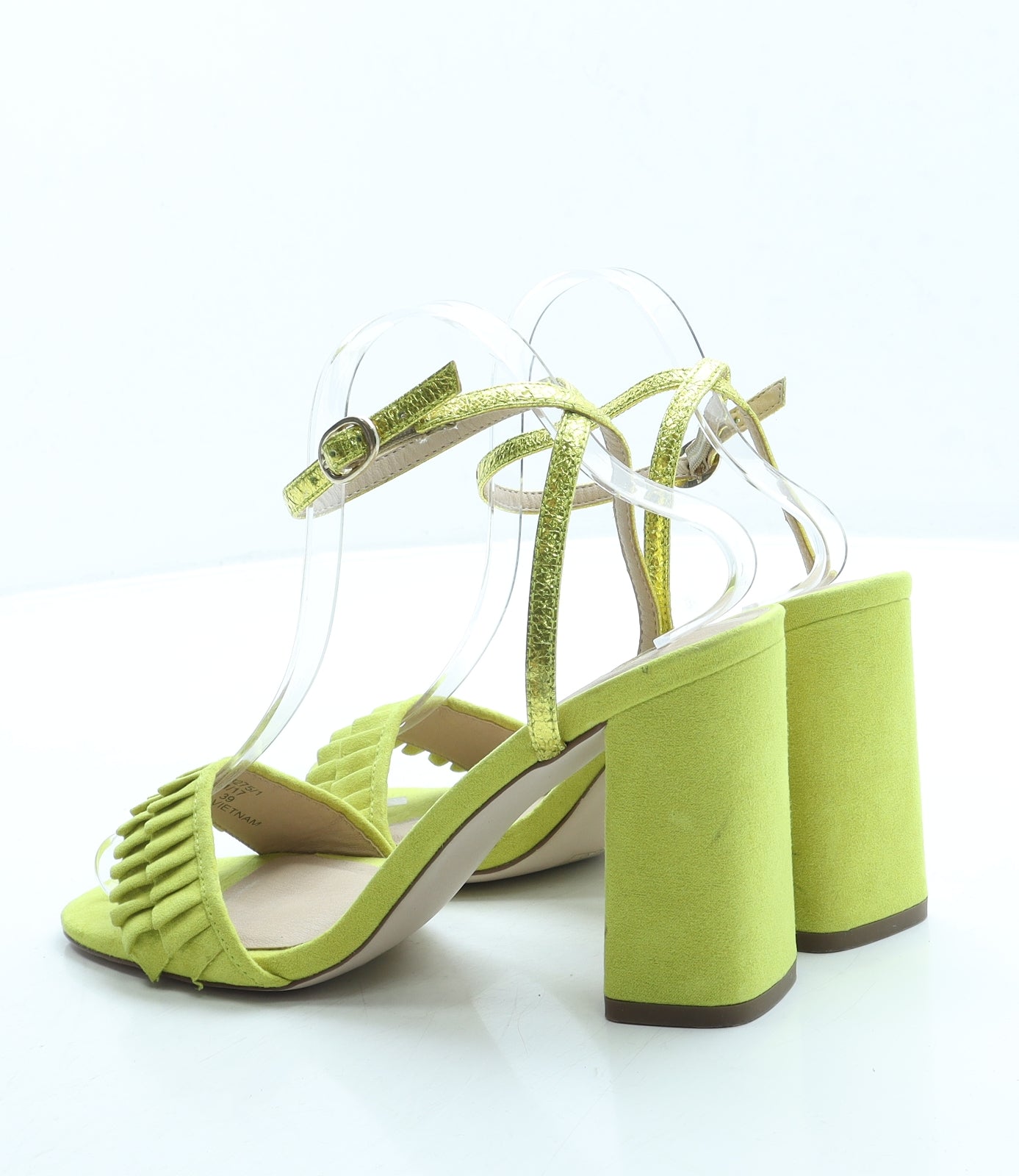 River Island Womens Green Suede Slingback Heel UK 6