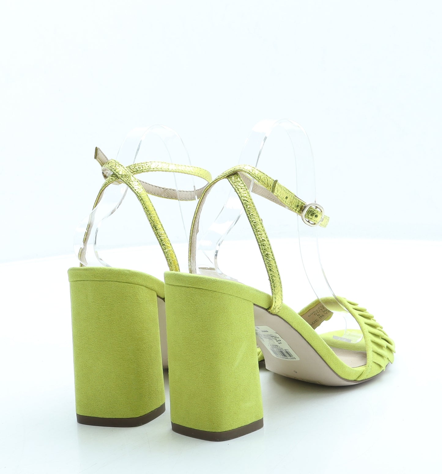 River Island Womens Green Suede Slingback Heel UK 6