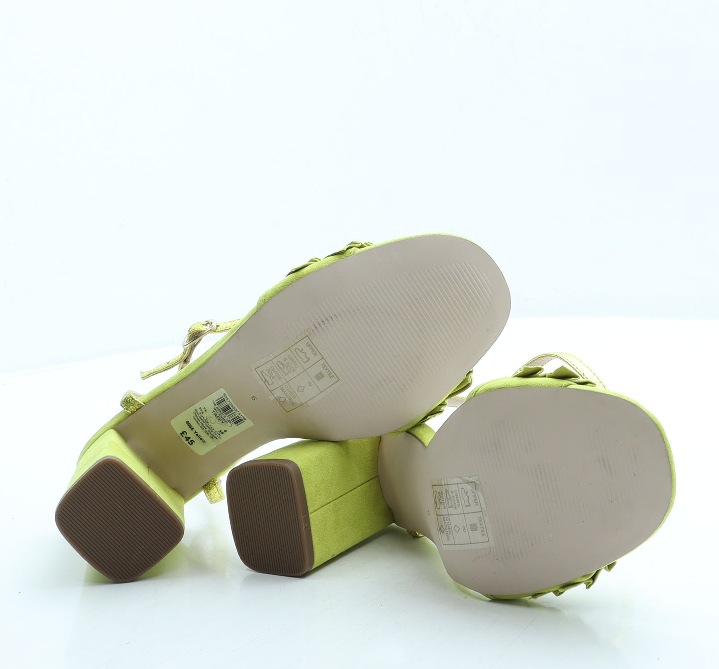 River Island Womens Green Suede Slingback Heel UK 6