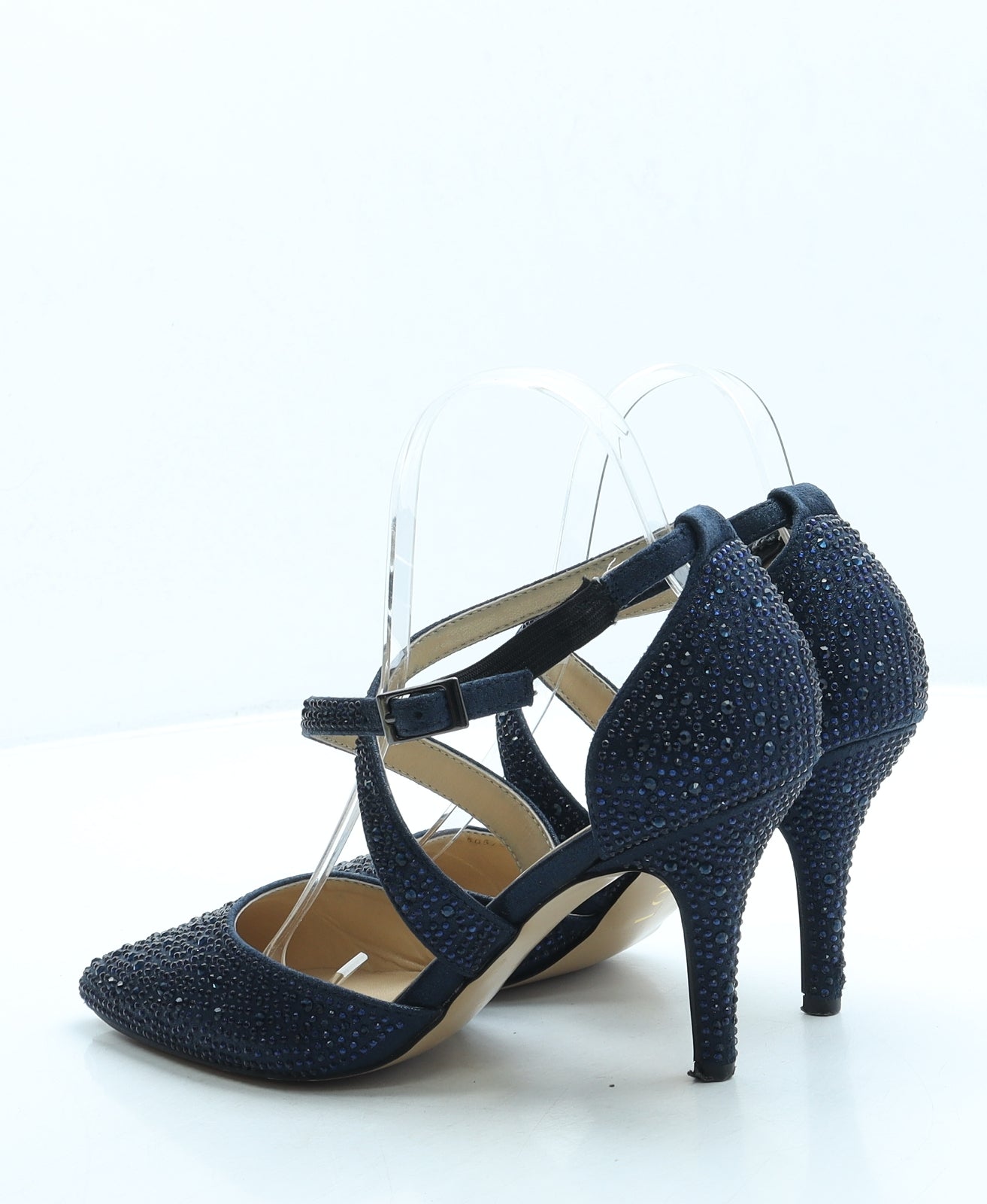 Lotus Womens Blue Polyester Court Heel UK 5