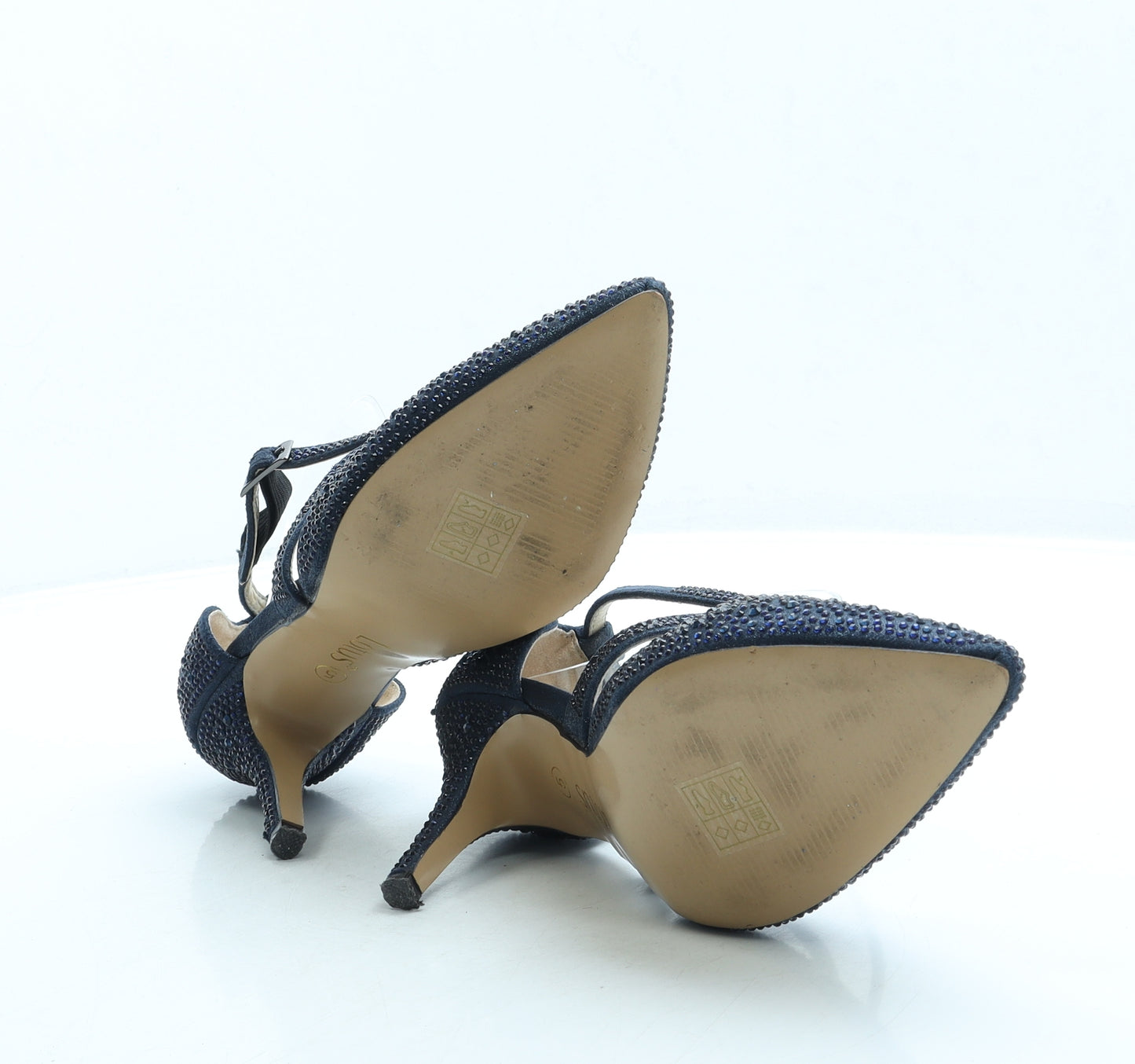 Lotus Womens Blue Polyester Court Heel UK 5