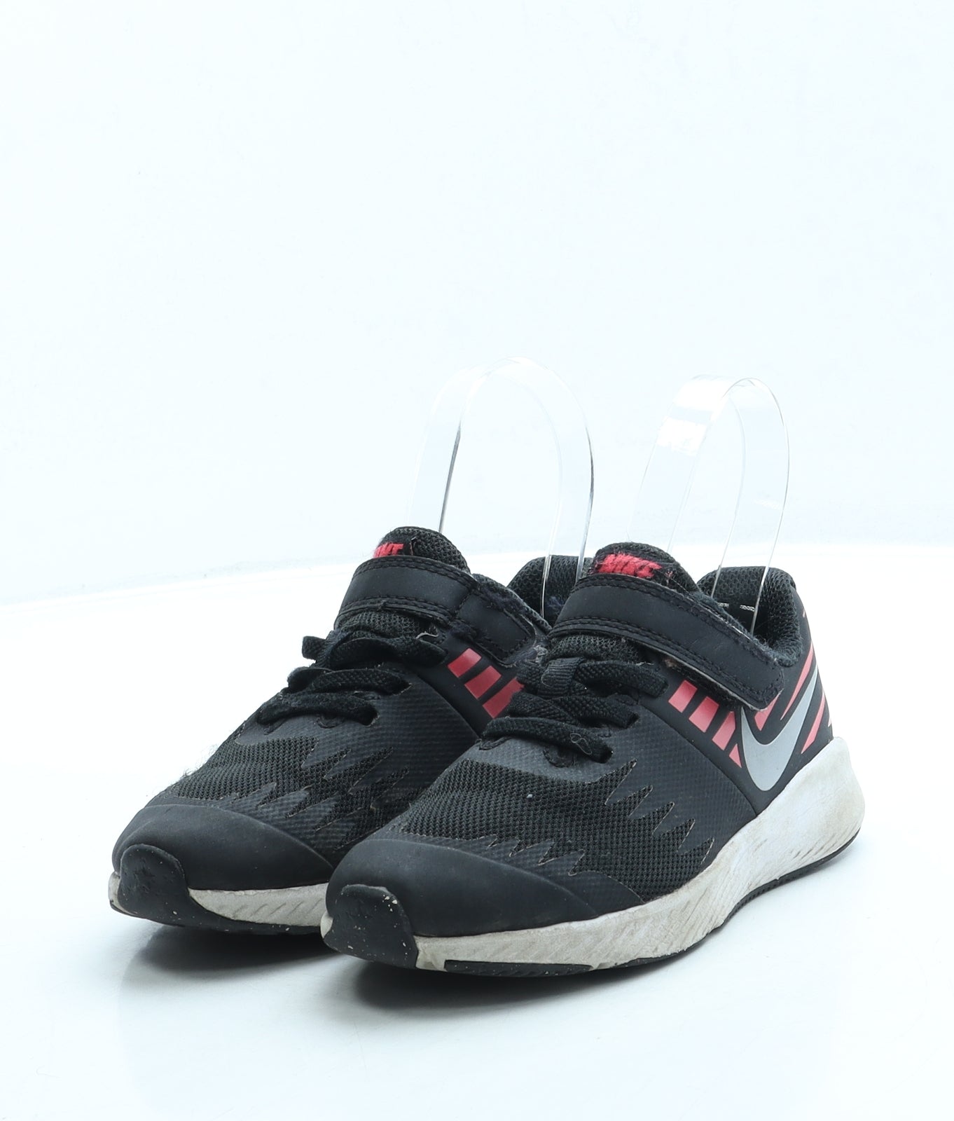 Nike Girls Black Polyester Trainer UK 11 28