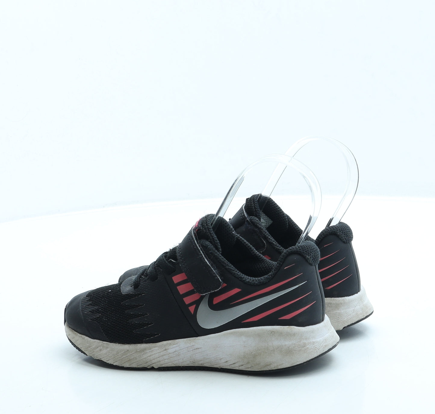 Nike Girls Black Polyester Trainer UK 11 28