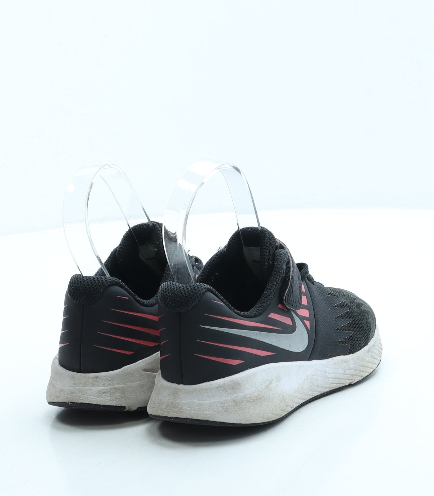 Nike Girls Black Polyester Trainer UK 11 28