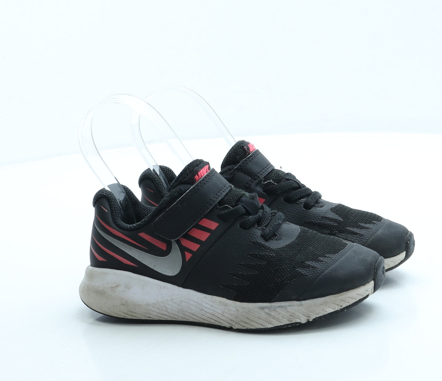 Nike Girls Black Polyester Trainer UK 11 28