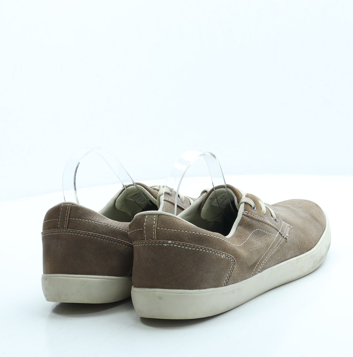 Dunnes Stores Mens Beige Leather Trainer UK 10 44