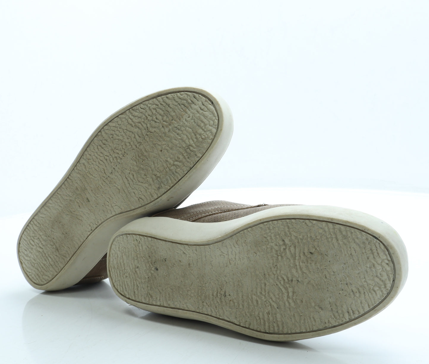 Dunnes Stores Mens Beige Leather Trainer UK 10 44