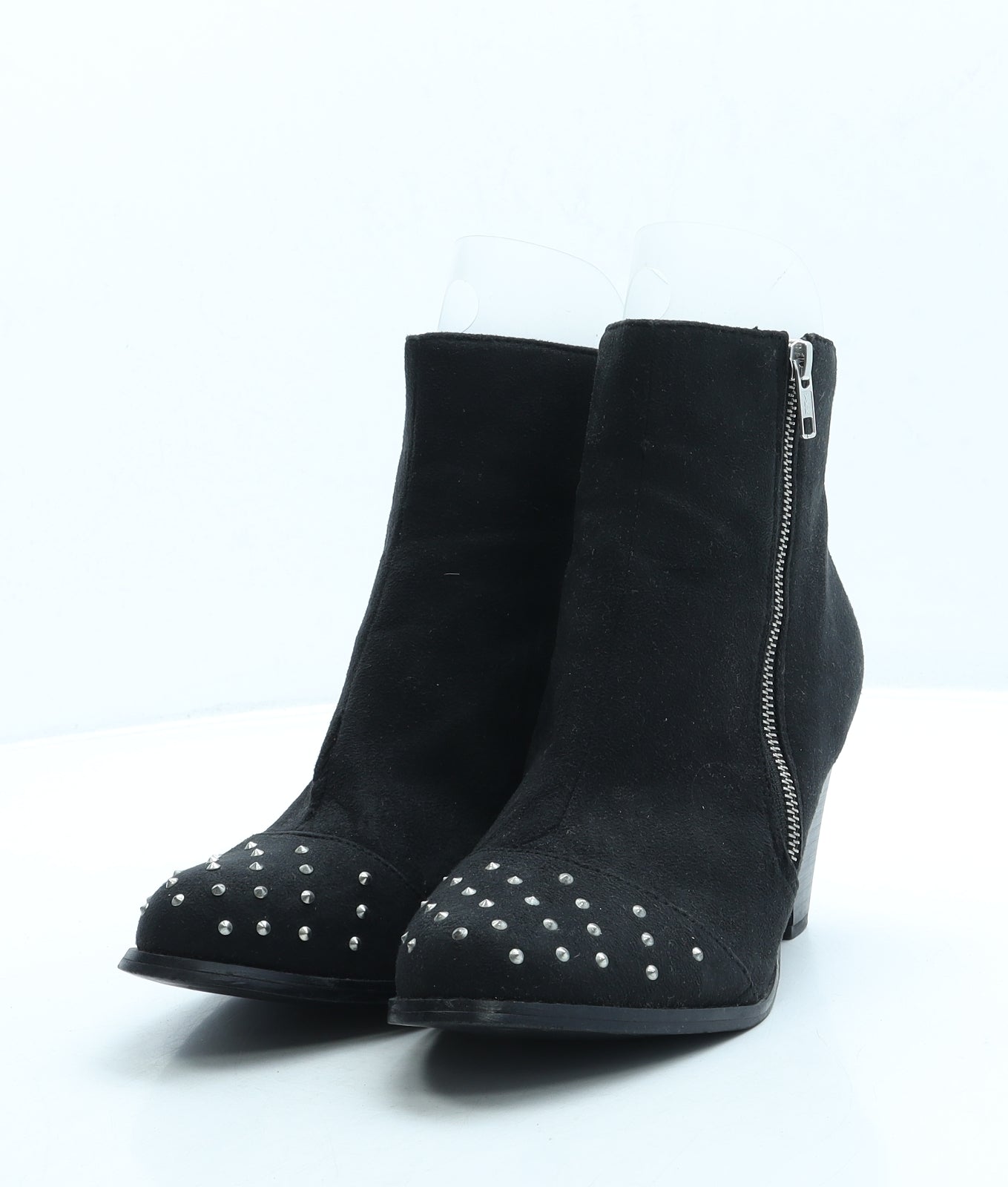 George Womens Black Suede Bootie Boot UK 6.5 40