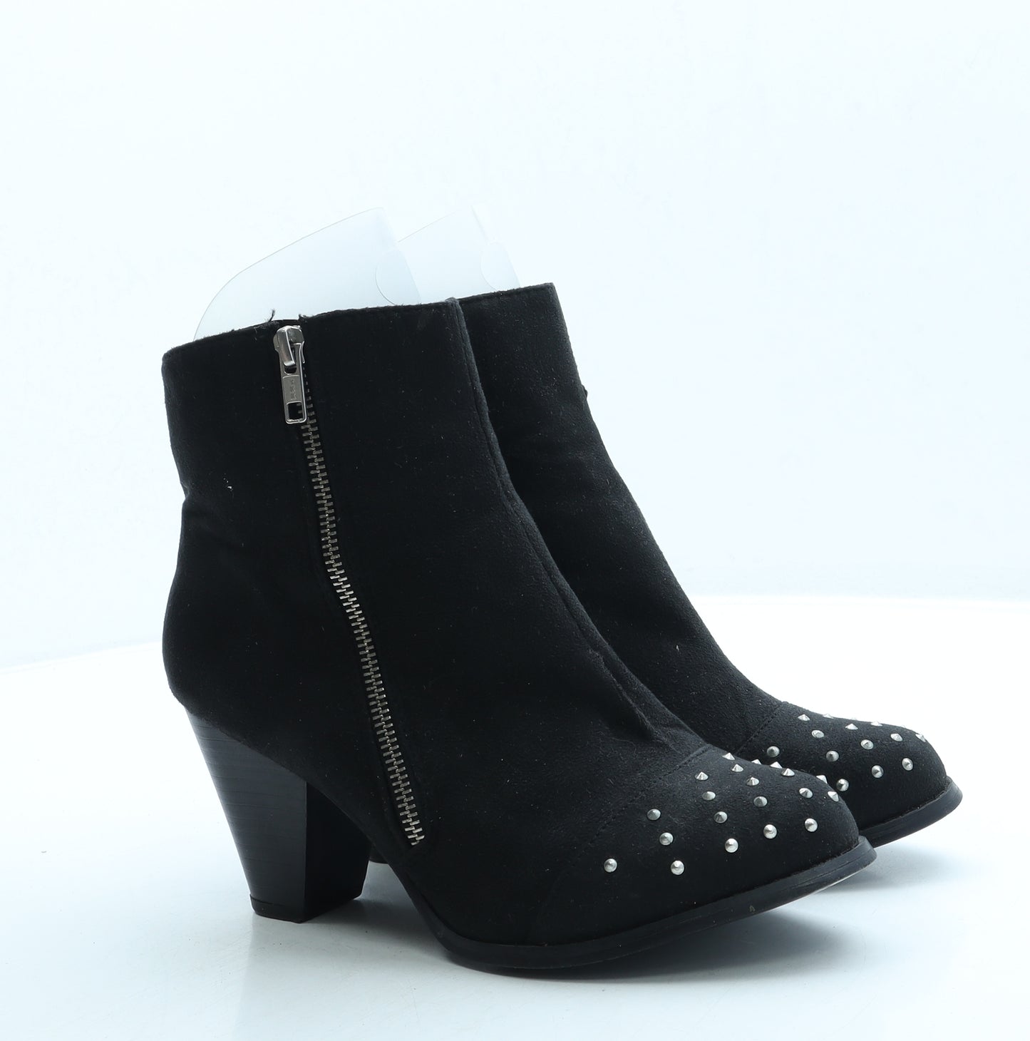 George Womens Black Suede Bootie Boot UK 6.5 40