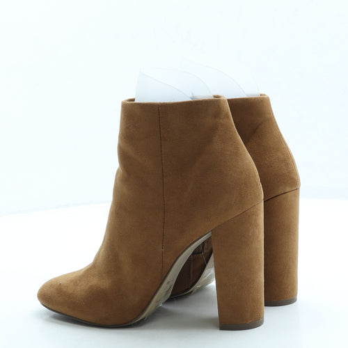 Atmosphere Womens Brown Suede Bootie Boot UK 5 38 US 7