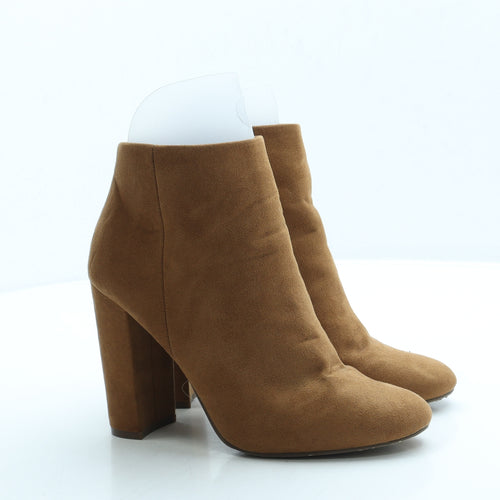 Atmosphere Womens Brown Suede Bootie Boot UK 5 38 US 7