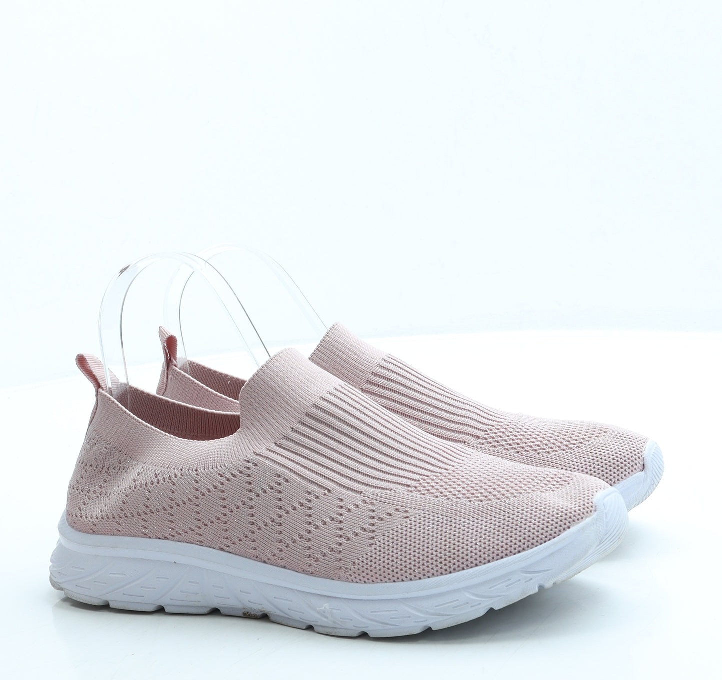 Active Womens Pink Polyester Slip On Flat UK 7 40