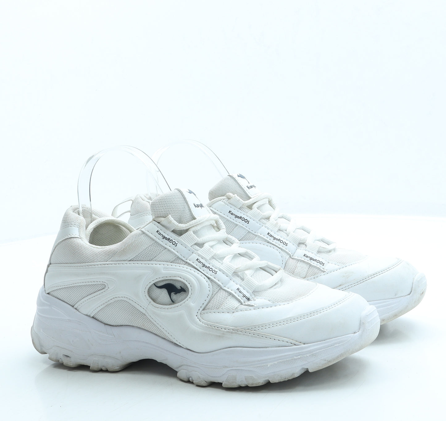 KangaROOS Womens White Polyester Trainer UK 6 39