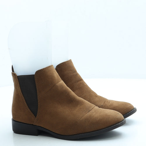 Atmosphere Womens Brown Suede Chelsea Boot UK 4 37