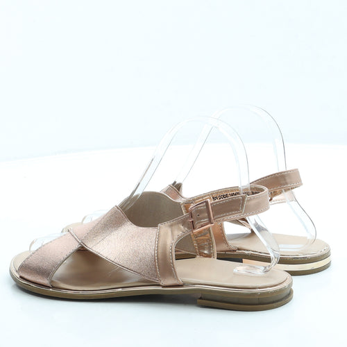 Primark Womens Pink Leather Slingback Sandal UK 4 37