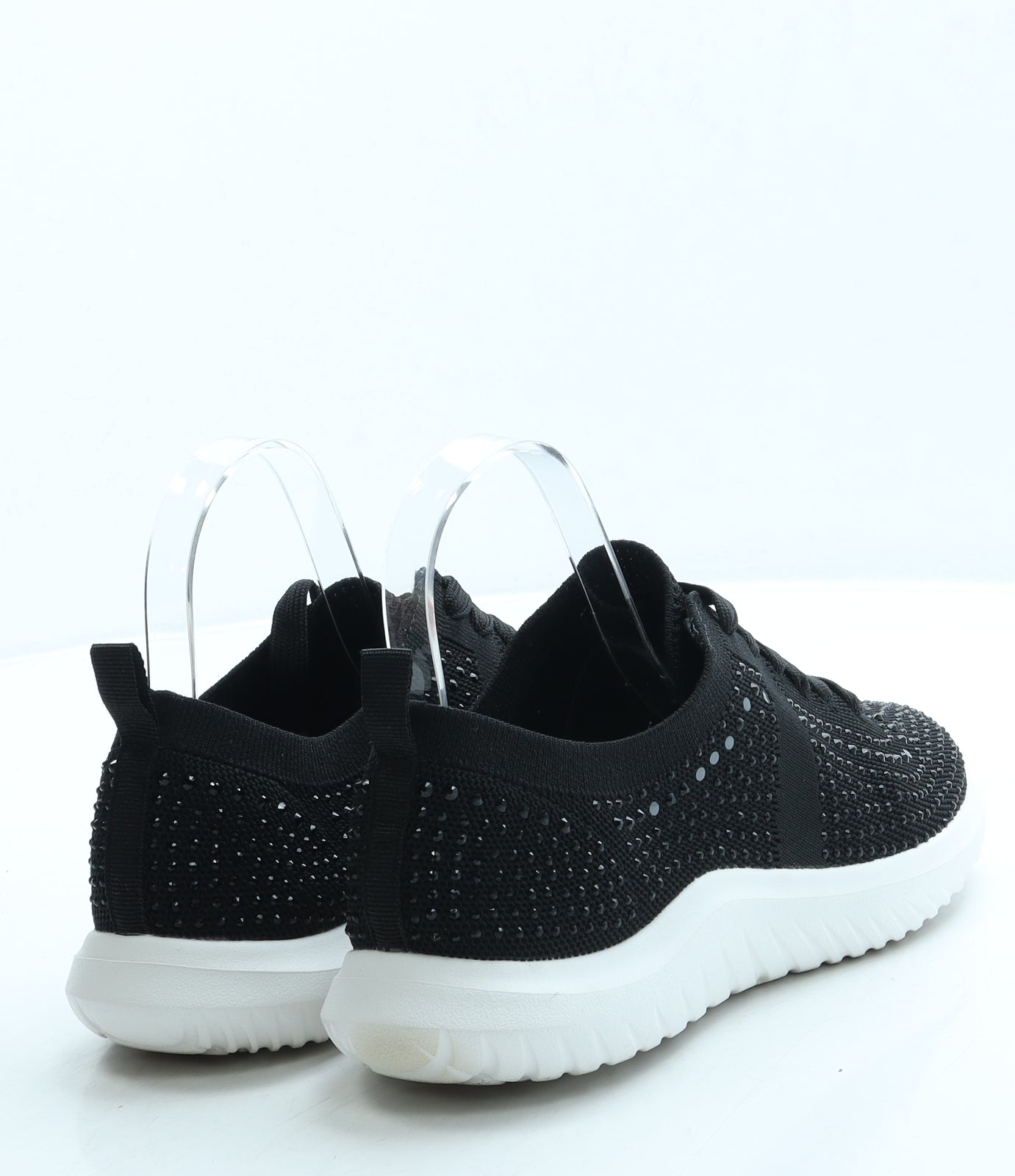 Clarks Womens Black Polyester Trainer UK 6