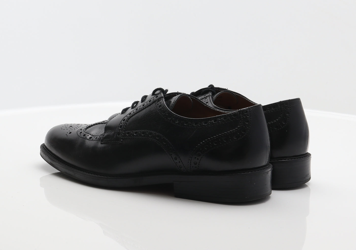 Clarks Mens Black Leather Brogue Dress UK 7.5