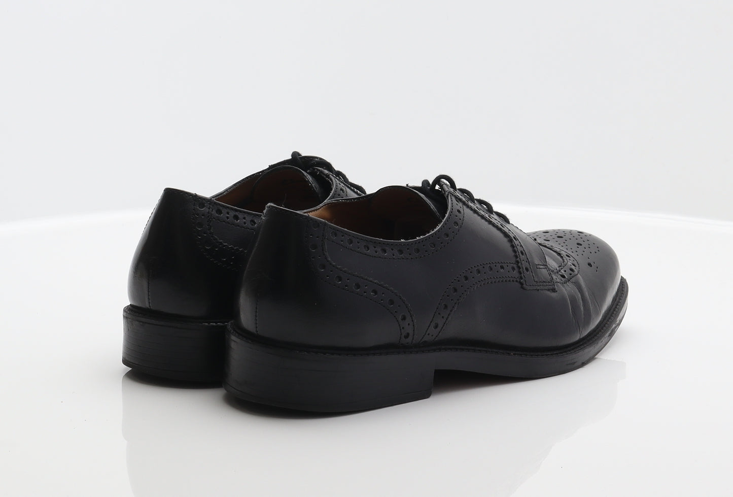 Clarks Mens Black Leather Brogue Dress UK 7.5