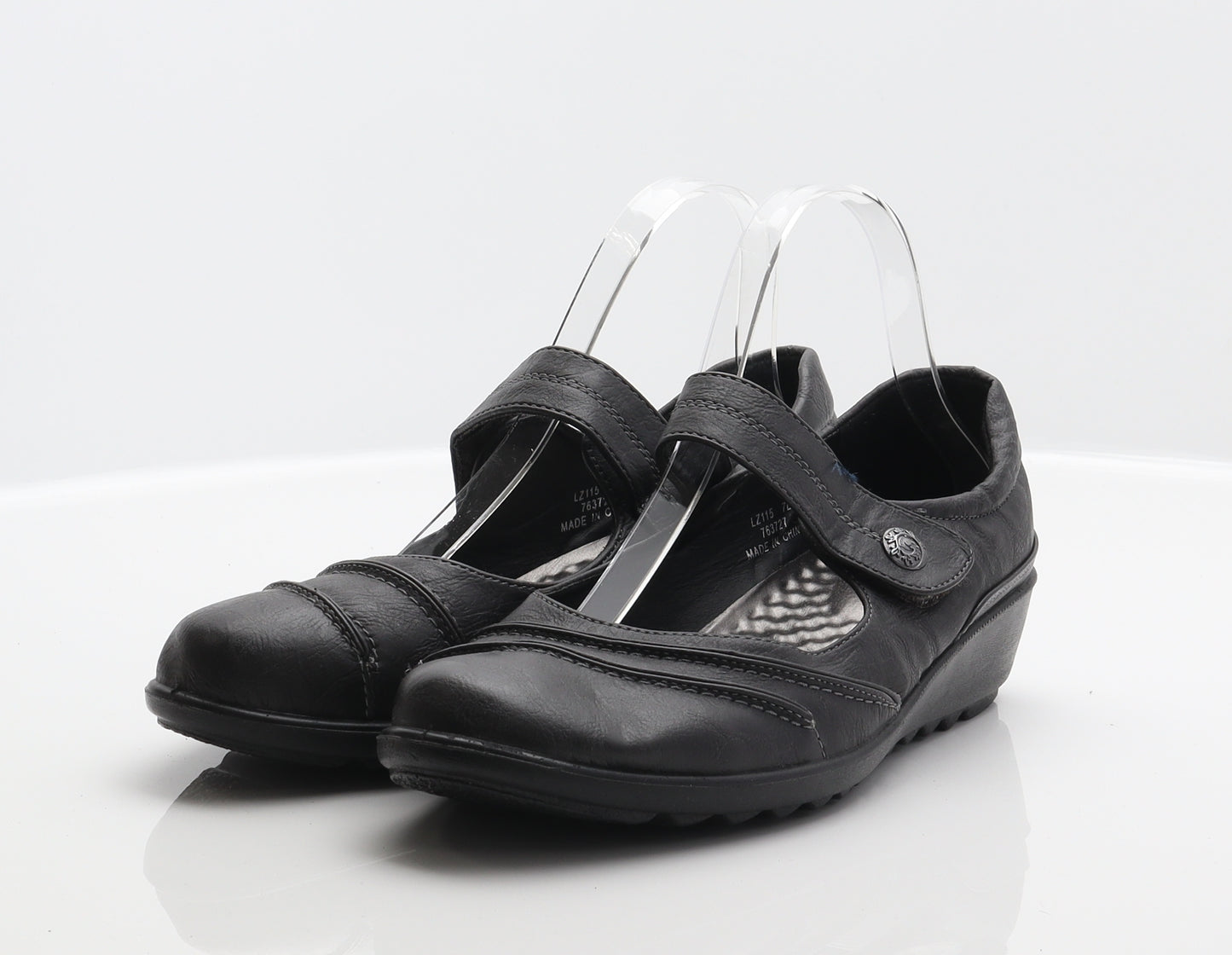 Cushion Walk Womens Grey Leather Mary Jane Casual UK 7