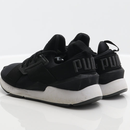 PUMA Womens Black Polyester Trainer UK 3.5 36 - Ignite