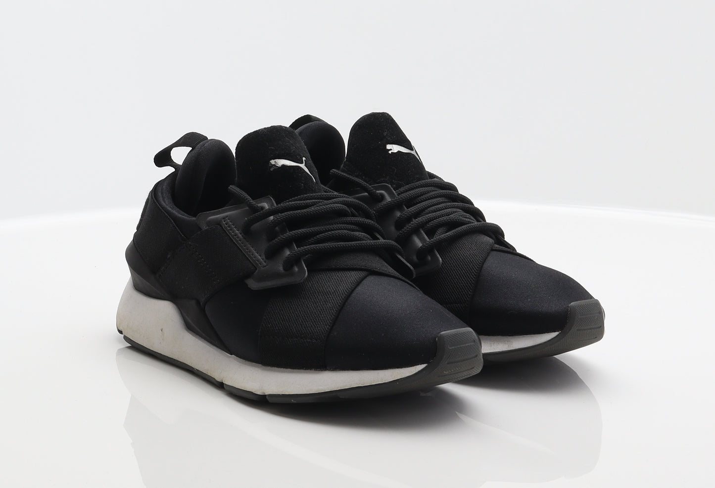 PUMA Womens Black Polyester Trainer UK 3.5 36 - Ignite