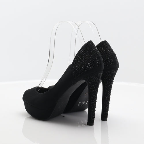 Atmosphere Womens Black Polyester Court Heel UK 4 37