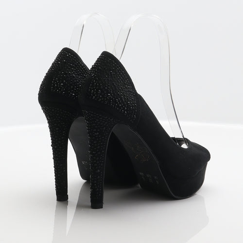 Atmosphere Womens Black Polyester Court Heel UK 4 37