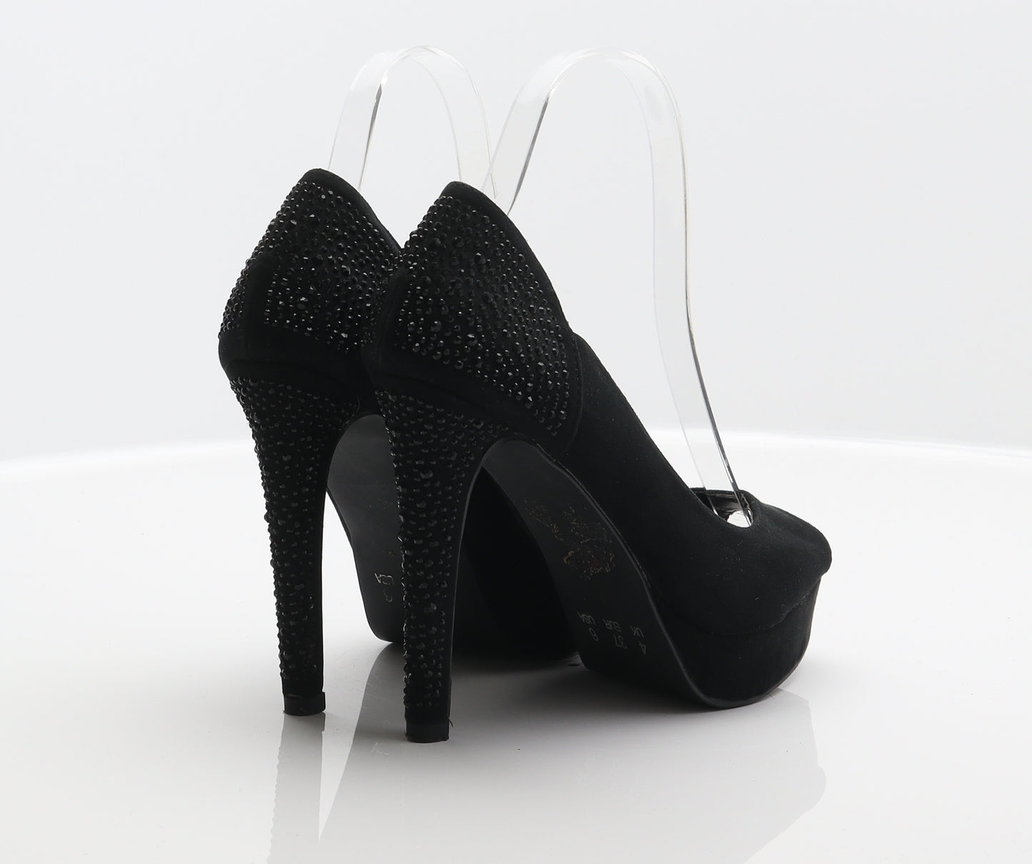 Atmosphere Womens Black Polyester Court Heel UK 4 37