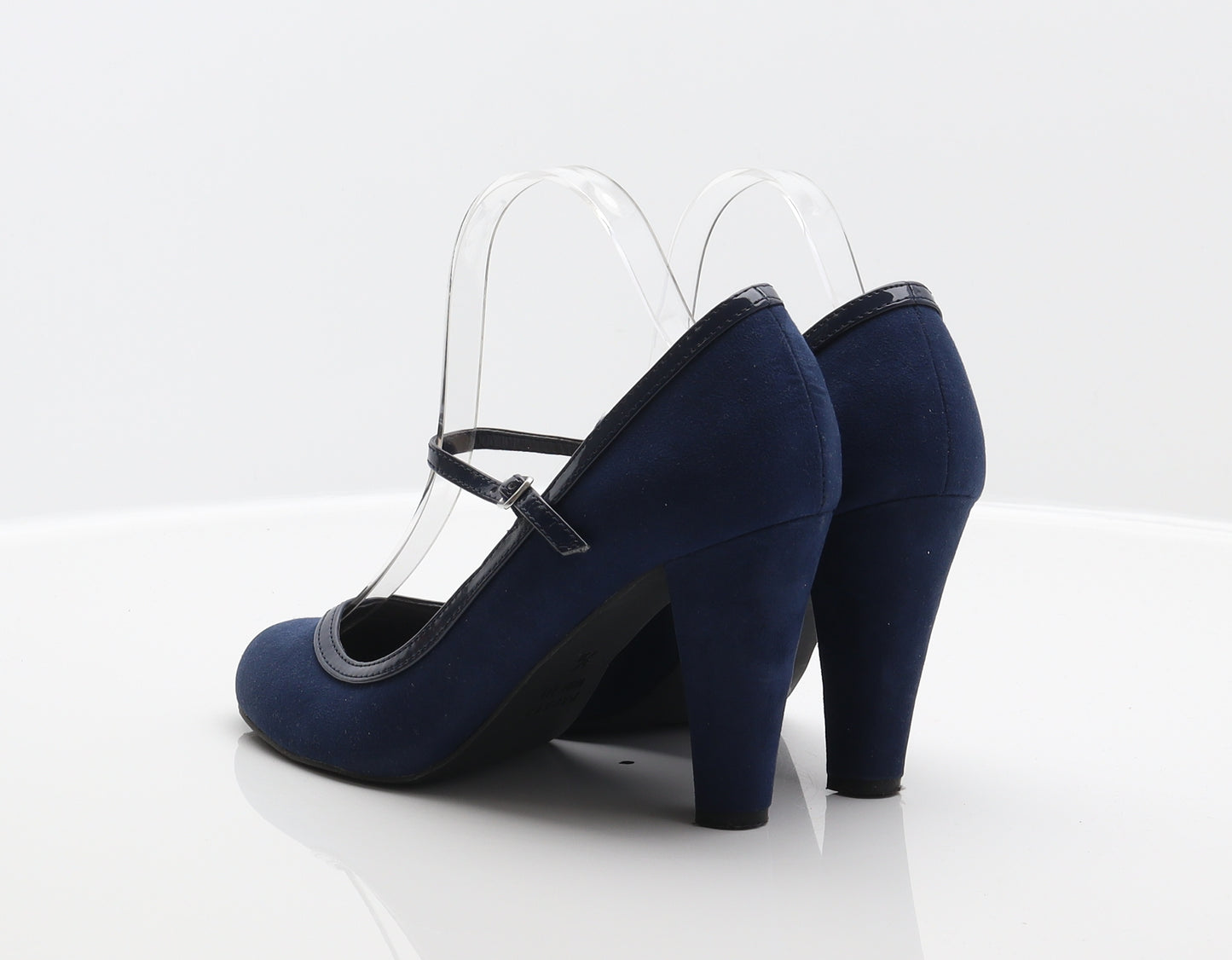 Papaya Womens Blue Polyester Court Heel UK 5 38