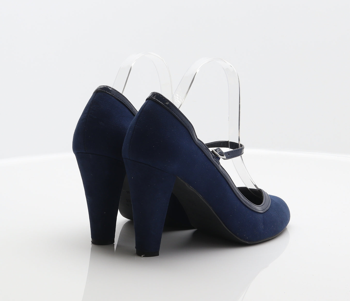 Papaya Womens Blue Polyester Court Heel UK 5 38