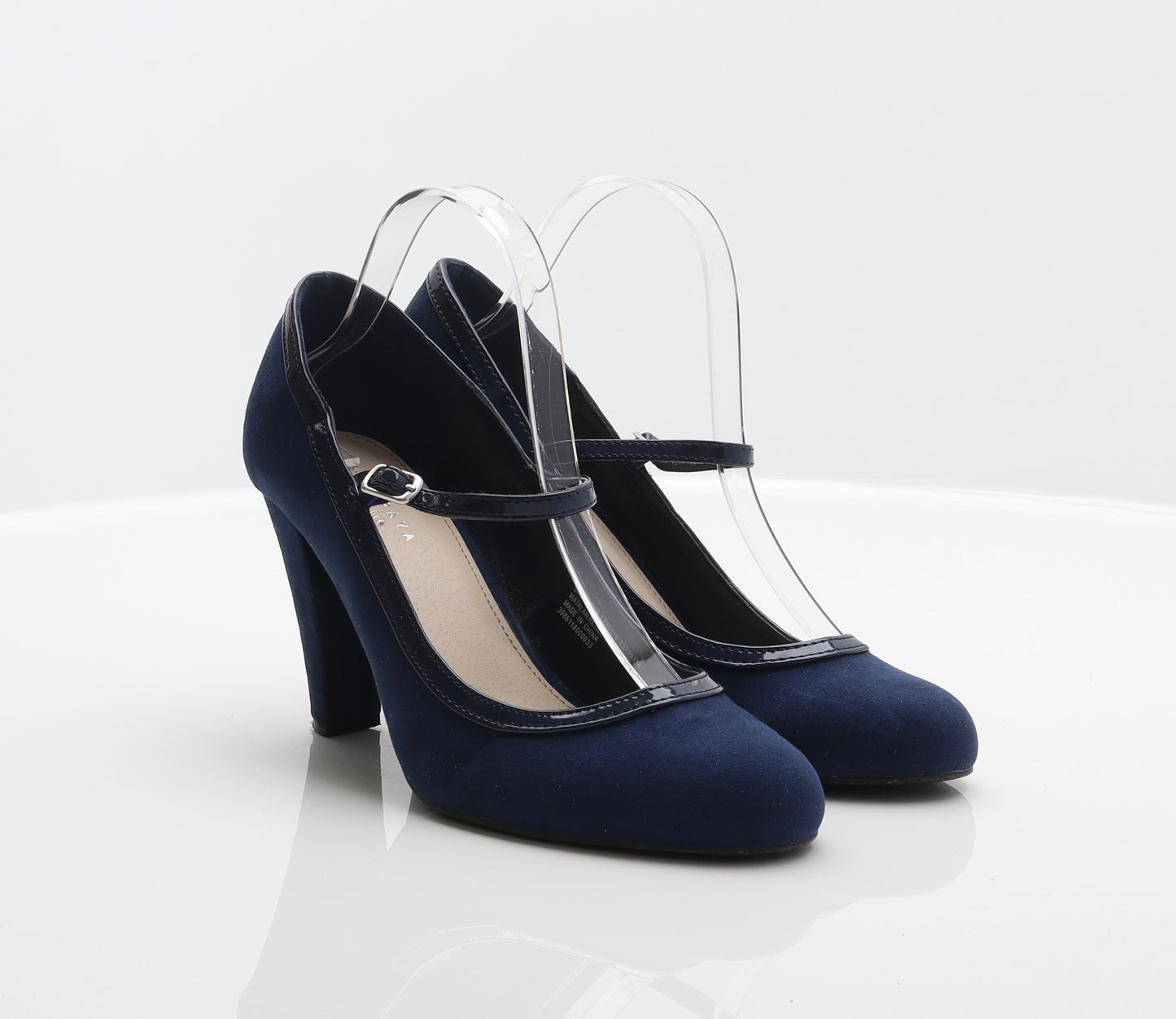 Papaya Womens Blue Polyester Court Heel UK 5 38