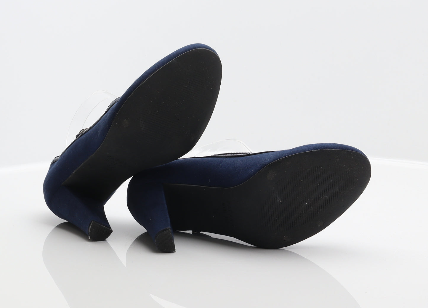 Papaya Womens Blue Polyester Court Heel UK 5 38