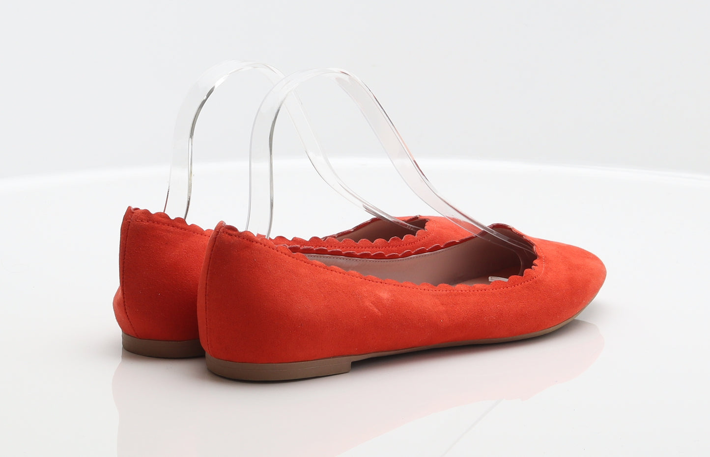 H&M Womens Orange Polyester Ballet Flat UK 5.5 39