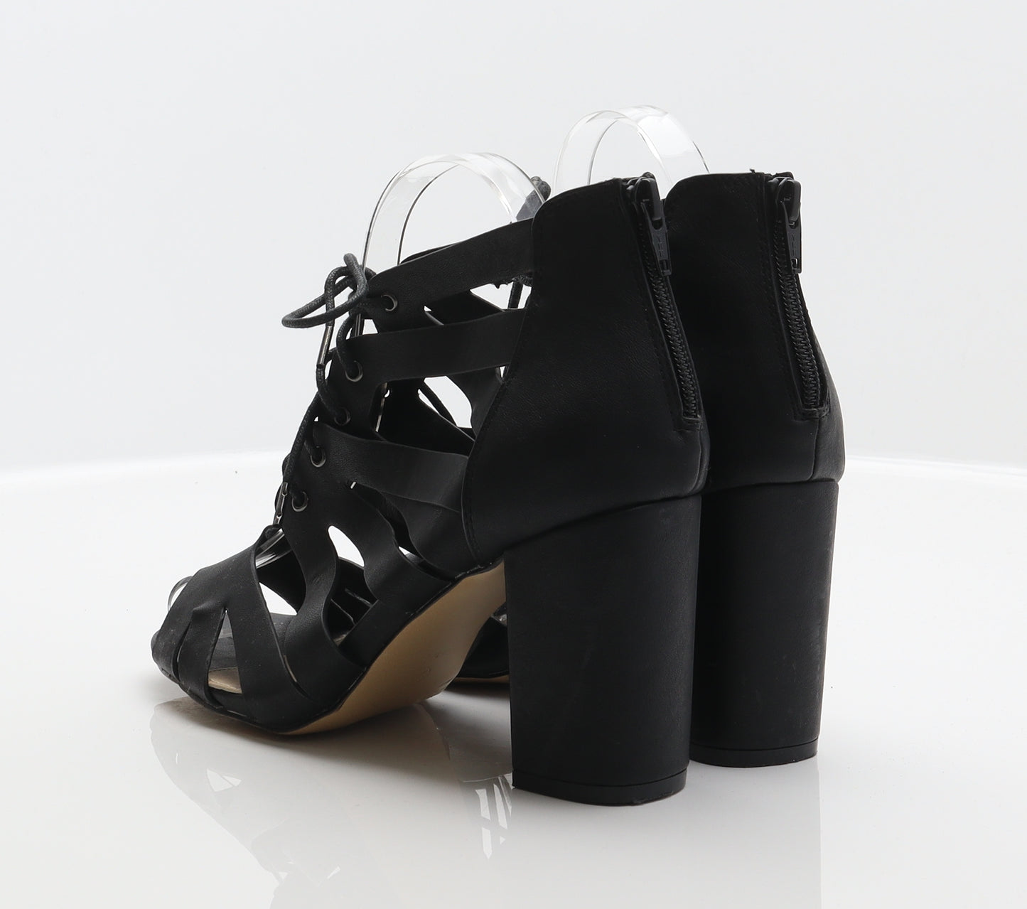 George Womens Black Synthetic Gladiator Heel UK 5 38